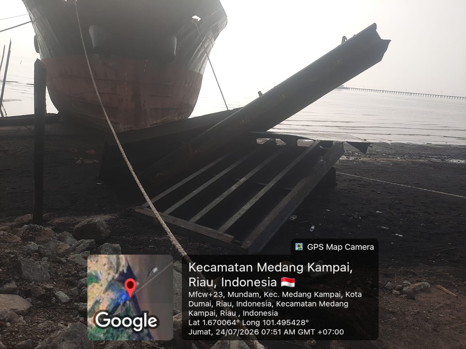 Izin dan Lokasi Penutuhan Dipertanyakan, Penanganan Kapal Asing di Mundam Menunggu Kejelasan