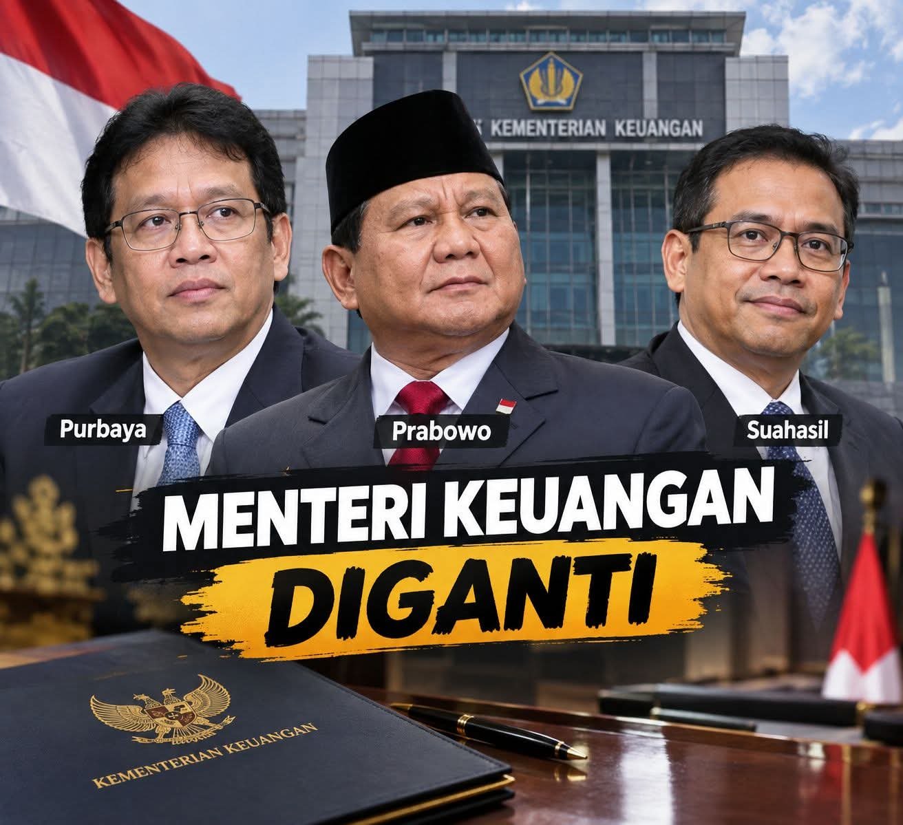 Kursi Menkeu Berganti, Suahasil Nazara Resmi Gantikan Purbaya Yudhi Sadewa