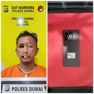 Seorang Pria DPO Kasus Narkoba Diamankan Satresnarkoba Polres Dumai di Bathin Solapan