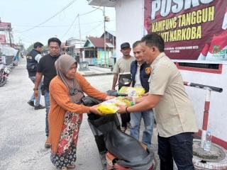 Satresnarkoba Polres Dumai Adakan Operasi Pangan Murah