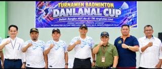 Turnamen Badminton Danlanal Cup Semarakkan HUT ke-81 TNI AL Resmi Dibuka